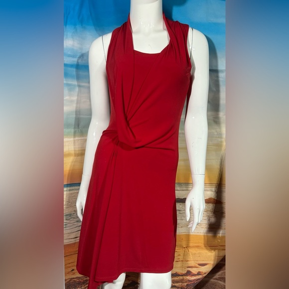 Michael Kors Midi Dress in Red Blaze - Picture 1 of 7